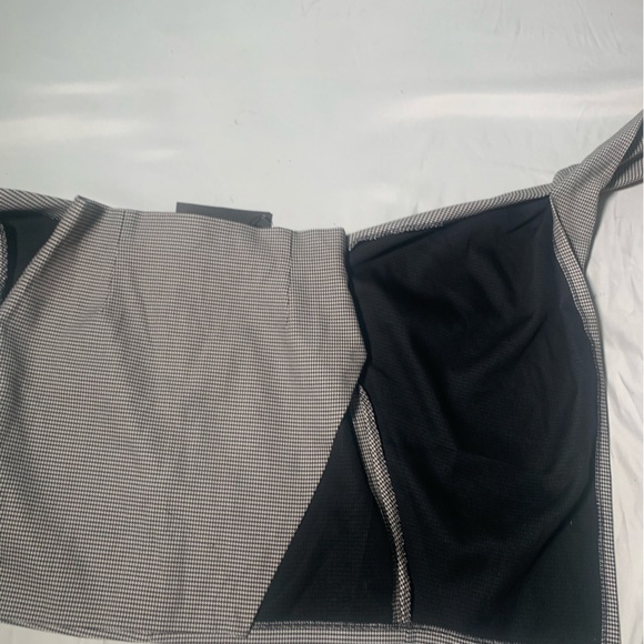 NWT Zara mini houndstooth wrap skirt - Picture 4 of 5